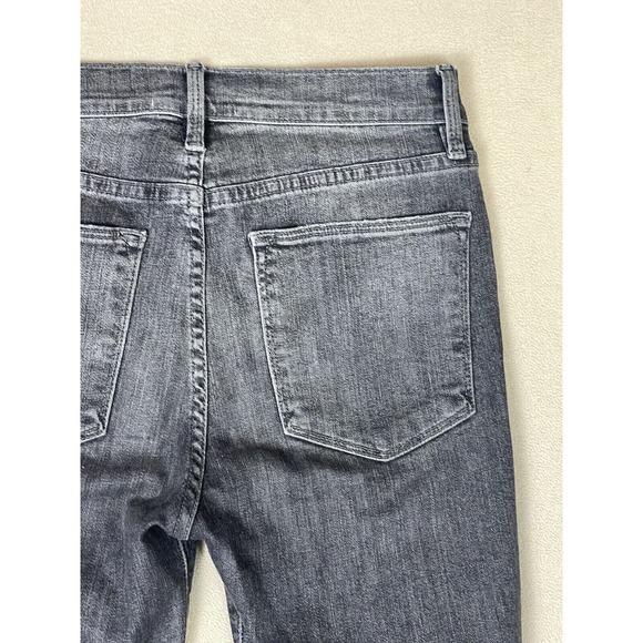 Frame jeans Womens 26 Black Le High Skinny Denim Raw Hem Mid Rise Adult - Picture 11 of 13